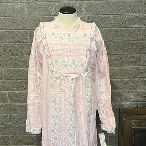 Vintage Kittens by Katz Floor length Floral Nightgown